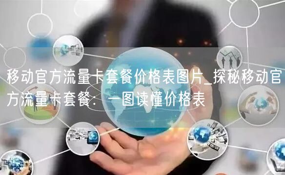 移动官方流量卡套餐价格表图片_探秘移动官方流量卡套餐：一图读懂价格表