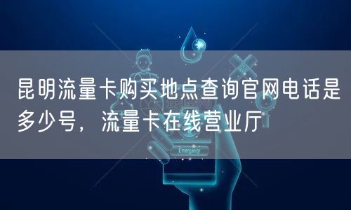 昆明流量卡购买地点查询官网电话是多少号，流量卡在线营业厅
