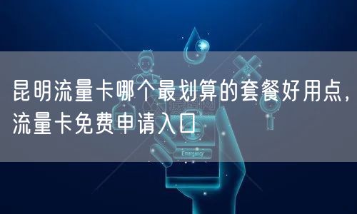 昆明流量卡哪个最划算的套餐好用点，流量卡免费申请入口