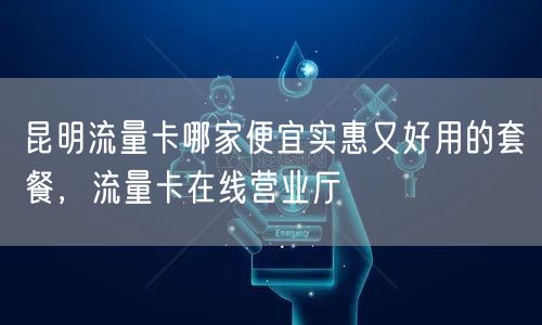 昆明流量卡哪家便宜实惠又好用的套餐，流量卡在线营业厅