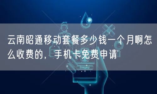 云南昭通移动套餐多少钱一个月啊怎么收费的，手机卡免费申请