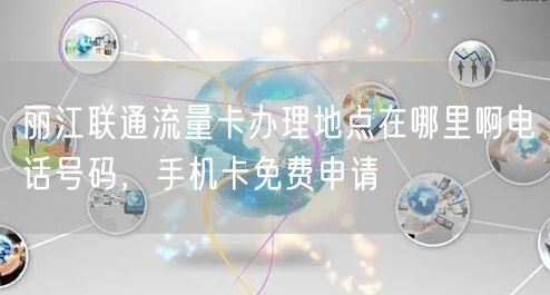 丽江联通流量卡办理地点在哪里啊电话号码，手机卡免费申请