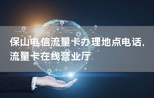 保山电信流量卡办理地点电话，流量卡在线营业厅