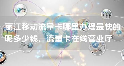 丽江移动流量卡哪里办理最快的呢多少钱，流量卡在线营业厅