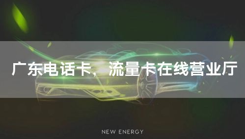 广东电话卡，流量卡在线营业厅