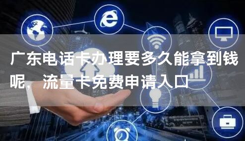 广东电话卡办理要多久能拿到钱呢，流量卡免费申请入口