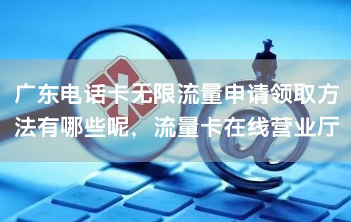 广东电话卡无限流量申请领取方法有哪些呢，流量卡在线营业厅