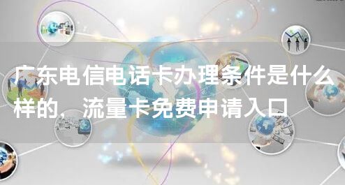 广东电信电话卡办理条件是什么样的，流量卡免费申请入口
