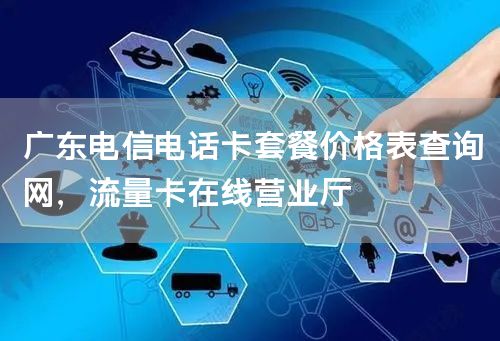 广东电信电话卡套餐价格表查询网，流量卡在线营业厅