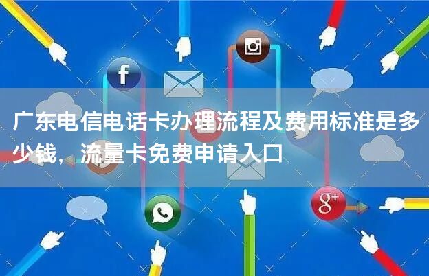 广东电信电话卡办理流程及费用标准是多少钱，流量卡免费申请入口
