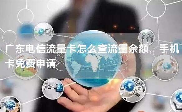 广东电信流量卡怎么查流量余额，手机卡免费申请