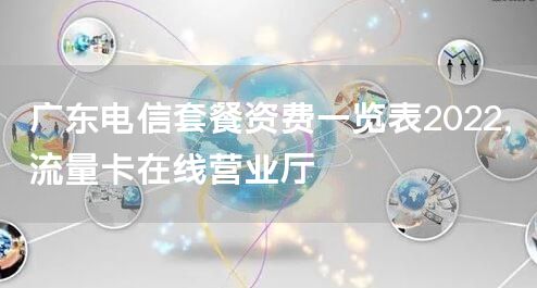 广东电信套餐资费一览表2022，流量卡在线营业厅