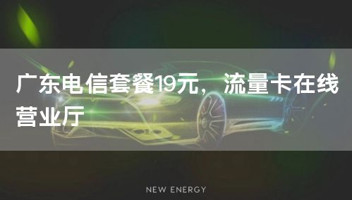 广东电信套餐19元，流量卡在线营业厅