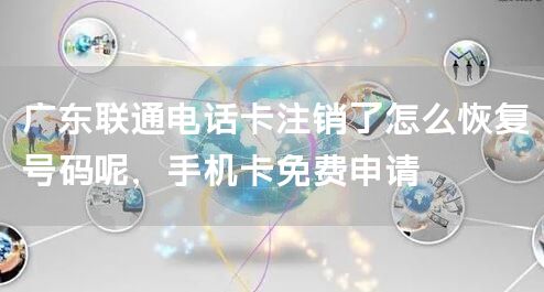 广东联通电话卡注销了怎么恢复号码呢，手机卡免费申请