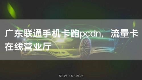 广东联通手机卡跑pcdn，流量卡在线营业厅