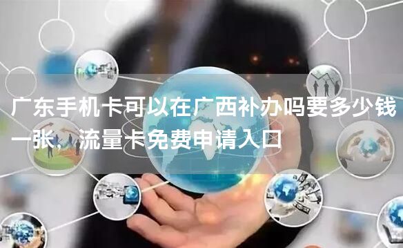 广东手机卡可以在广西补办吗要多少钱一张，流量卡免费申请入口