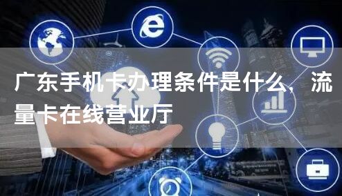 广东手机卡办理条件是什么，流量卡在线营业厅