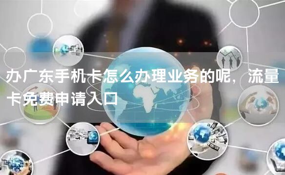 办广东手机卡怎么办理业务的呢，流量卡免费申请入口