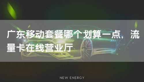 广东移动套餐哪个划算一点，流量卡在线营业厅