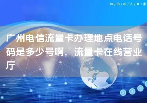 广州电信流量卡办理地点电话号码是多少号啊，流量卡在线营业厅
