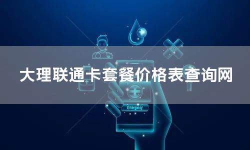 大理联通卡套餐价格表查询网
