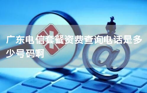 广东电信套餐资费查询电话是多少号码啊