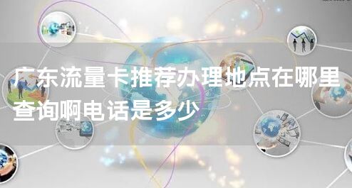 广东流量卡推荐办理地点在哪里查询啊电话是多少