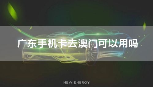 广东手机卡去澳门可以用吗