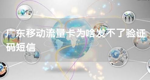 广东移动流量卡为啥发不了验证码短信