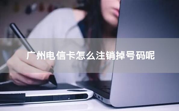 广州电信卡怎么注销掉号码呢