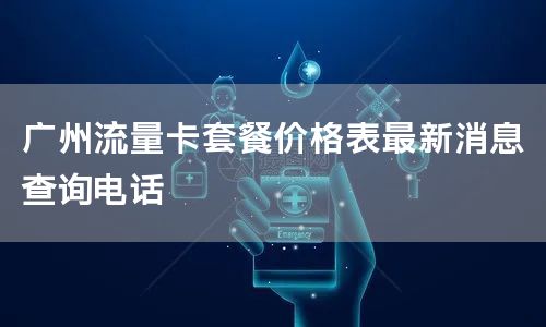 广州流量卡套餐价格表最新消息查询电话