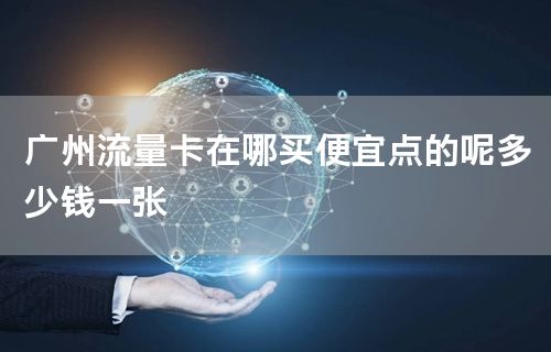 广州流量卡在哪买便宜点的呢多少钱一张