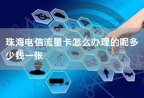 珠海电信流量卡怎么办理的呢多少钱一张